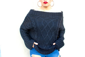 Black knit  sweater